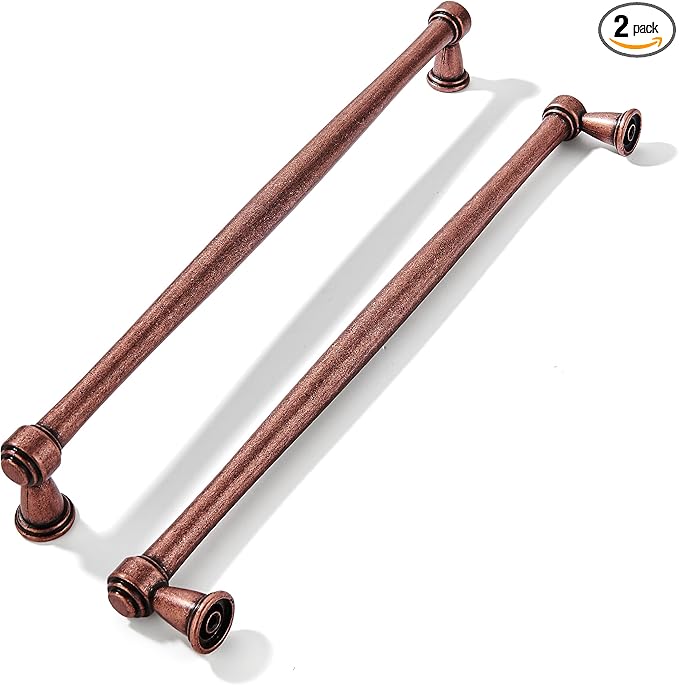 khtumeware 2 Pack 10 Inch(256mm) Antique Copper Cabinet pulls Kitchen Cabinet Handles Kitchen Cabinet Hardware for Cupboard Drawer Handles Dresser Pulls