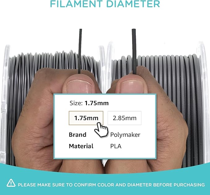 Polymaker Glitter ABS Filament 1.75mm, Galaxy Dark Gray 3D Printer Filament 1.75mm Heat Resistant 1kg - Twinkling ABS 3D Printing Filament, Strong & Durable, Dimensional Accuracy +/- 0.03mm