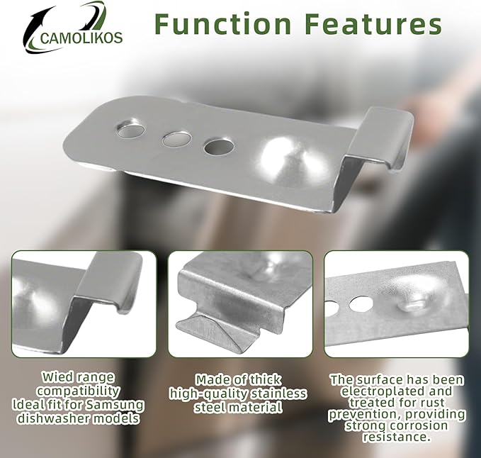 2pc DD98-01051C Dishwasher Installation Bracket kit Compatible with Samsung