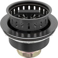 BOTEMY B9171 Bronze Kitchen Sink Drain Kit 3 1/2 Sink Strainer for Kitchen Sink with Stainless Steel Strainer Stopper Drain Assembly Basket Strainer Fit Standard Sink Drain Hole