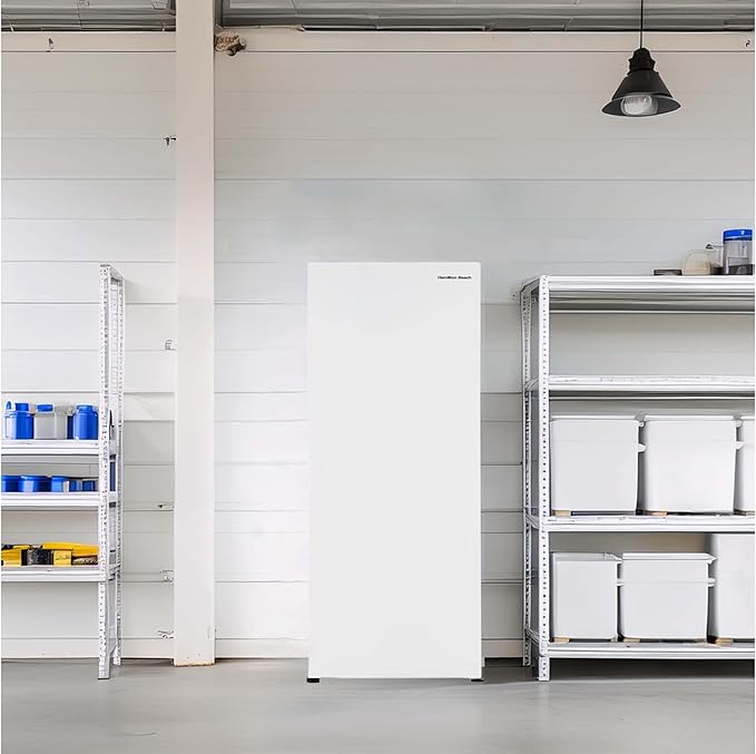 Hamilton Beach HBFRF101OAMZ, 10 cu ft, Upright Freezer, White