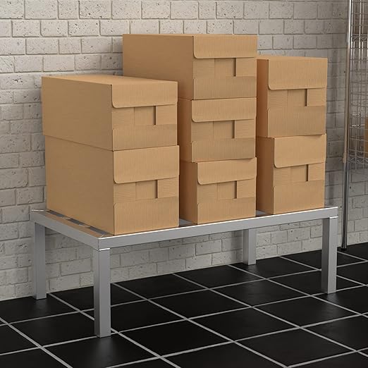 36'' x 20'' x 12'' Aluminum Dunnage Rack - 1630 lb. Capacity