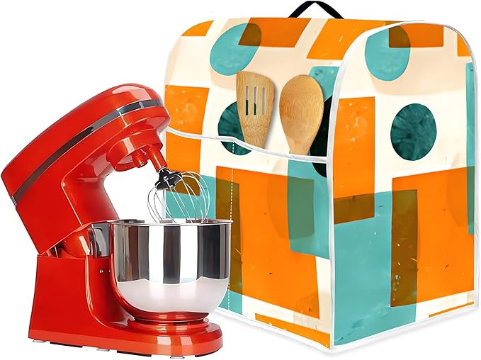 Mixer Dust Cover for 8.5-9.5 Qt Stand Mixer, Cloth Cover with 2 Storage Pockets for Stand Mixer Protective Covers Large for 8.5-9.5 Quart Mixer
