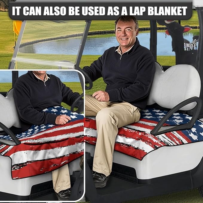 Golf Cart Seat Cushion Cover Designed for Long-Term Outdoor Use, Featuring Breathable Fabric and Waterproof Seat Protection