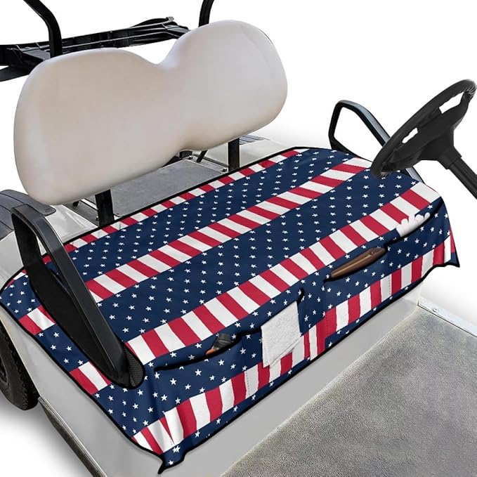 Golf Cart Seat Cover Cushion with Non-Slip Backing and Waterproof Protection for Comfortable Outdoor Seating