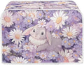 UNICEU 4 Slice Quilted Toasters Daisy Bunny Cute Print Dust-proof Bread Maker Kitchen Small Appliance dust cover