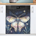 Moth Dishwasher Magnet Cover Front Dishwasher Cover Magnetic Home Cabinet Decals Appliances Stickers Refrigerator Decor, 23x26in