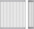 Foldable Over Sink Dish Drying Rack - Stainless Steel Sink Drain Rack with Silicone Edges, Roll-Up Storage for Kitchen, RV, Dorm Sinks (14.5×13.7in)