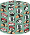 3 Quart Pressure Cooker Small Appliance Covers, Washable Dust Cover for Air Fryer Rice Cooker Kitchen Appliance Accessories with Storage Pockets, Sushi Print