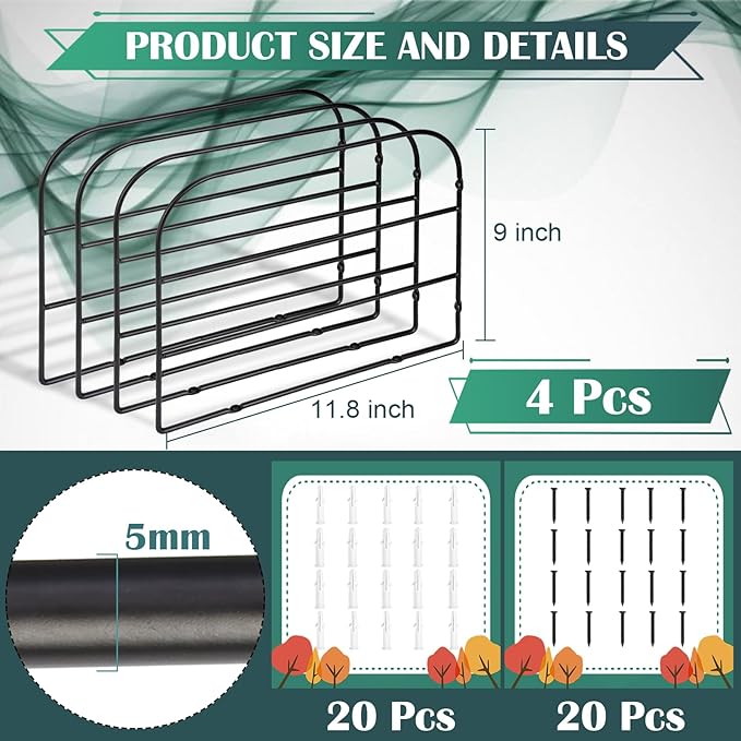 2 Pack Base Cabinet Tray Dividers 12x9 Inches Black Metal Sheet Rack Organizer Bakeware Container for Wall Base Kitchen Cabinets (2)