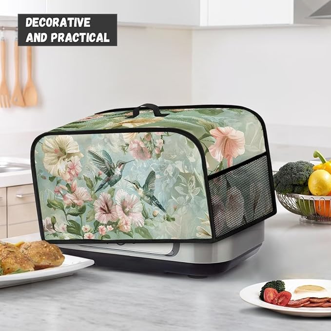 Elegant Hummingbird Slow Cooker Bag Slow Cooker Dust Cover Accessory Set Crock Pot 6-8 Quart Slow Cooker Cover Dust Cover Soft and Easy to Fold