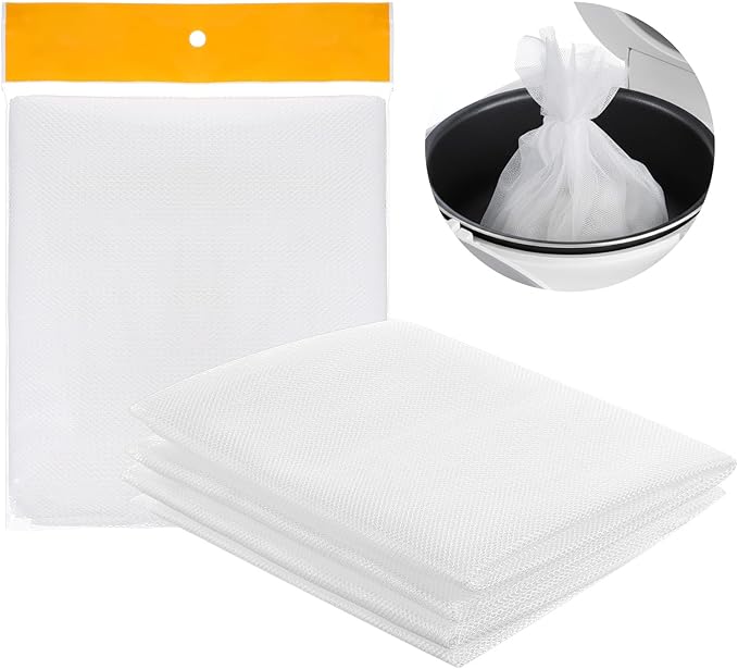 6Pcs Rice Net, 45.3"×39.4" Sushi Rice Cooking Net, Non-Stick Rices Cooker Napkin, Reusable Napkin Fine Mesh Cooking Steam Cloth, Bamboo Steamer Mat Cloth for Home Restaurants Camping