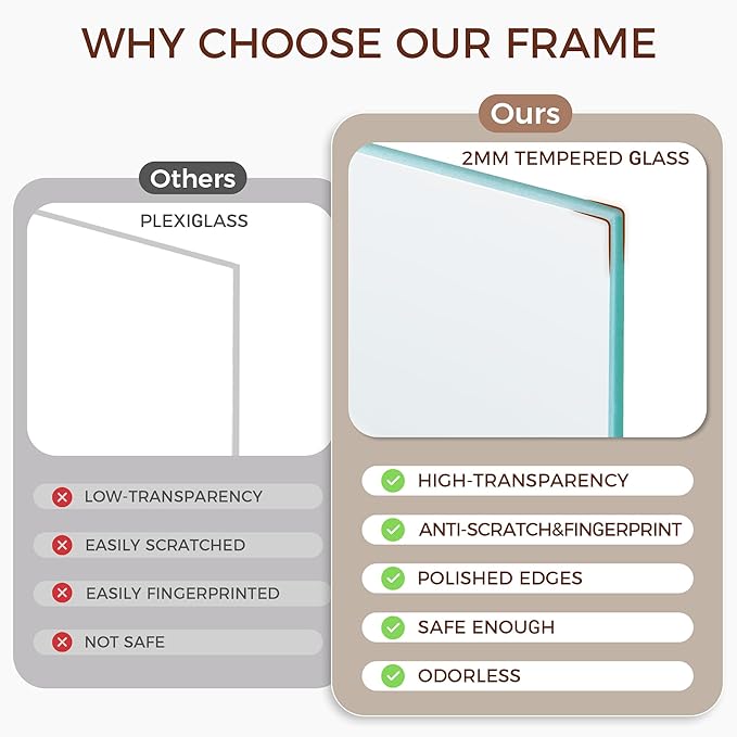 Fun Memories 22x28 Picture Frame, Natural Oak Wood 22 x 28 Poster Frames, Set of 2, 22x28 Frame Matted to 18x24, 22 by 28 Picture Frames with Tempered Glass, Oak Color