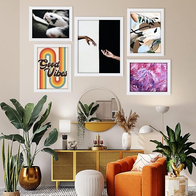 Creative Mark Gotham Gallery Canvas Frame - White 12x12-3 Pack Open Back Frame for Heavy Duty Canvases Paintings Without Glass or Backing - 1-5/8" Depth, 1-3/8" Rabbet - Pre-Assembled, Made in USA