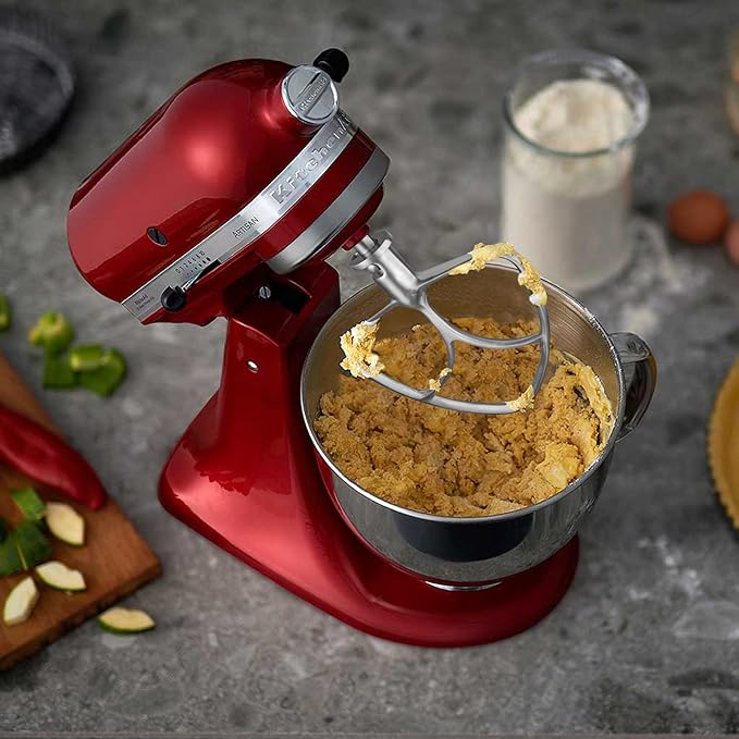Gdrtwwh Stainless Steel Flat Beater Attachment for KitchenAid 4.5-5 Quart Tilt-Head Stand Mixer,Dishwasher Safe