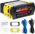 PZGXS0J111 Temperature Controller Fit for Carel and All Refrigerator Types, 115V Digital Thermostat Controller with 2 NTC Temperature Sensor Probes