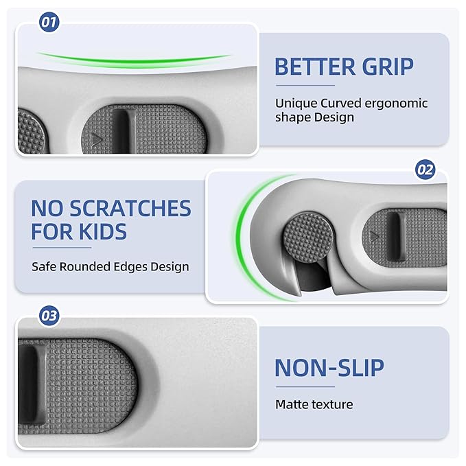 5-Pack Child Proof Refrigerator Lock with 3M Adhesive, Baby Child Safety Cabinet Locks, Kids Safety Fridge Locks for Oven Drawers Door- Grey