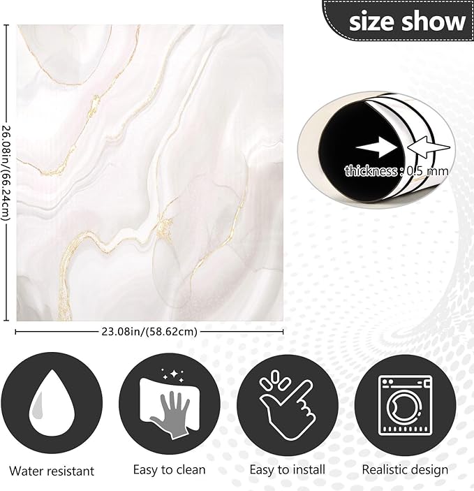 White Grey Gold Marble Dishwasher Magnet Cover Sticker Magnetic Refrigerator Panel Front Door Fridge Microwave Decal Decorative Vinyl