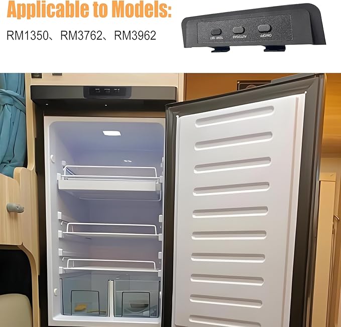 3850964036 RV Control Panel Fit for Do-Metic RM1350 RM3762 RM3962 Replaces 3850964010 Refrigerator 2-Way Button Panel