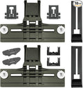 Upgraded W10350375 W10712395 Dishwasher Top Rack Adjuster Compatible with Whirlpool Dishwasher Parts, Includes W10195839 W10195840 10508950 W10250160 Part Replacement for kenmore Dishwasher, 10 PCS