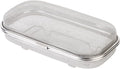 Dishwasher Basket for Small Items, 18/8 Food-Grade Stainless Steel Utensil Organizer with Locking Lid, Dishwasher Safe Holder for Chopsticks, Forks, Spoons, Bottle Parts and Kitchen Tools(Medium)