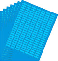Small Rectangular Labels Printable Stickers for Injket Printers in Blue, Small Matte Labels 1 inch x 0.375 inch for Laser Printers with Template Included - 1078 Pack