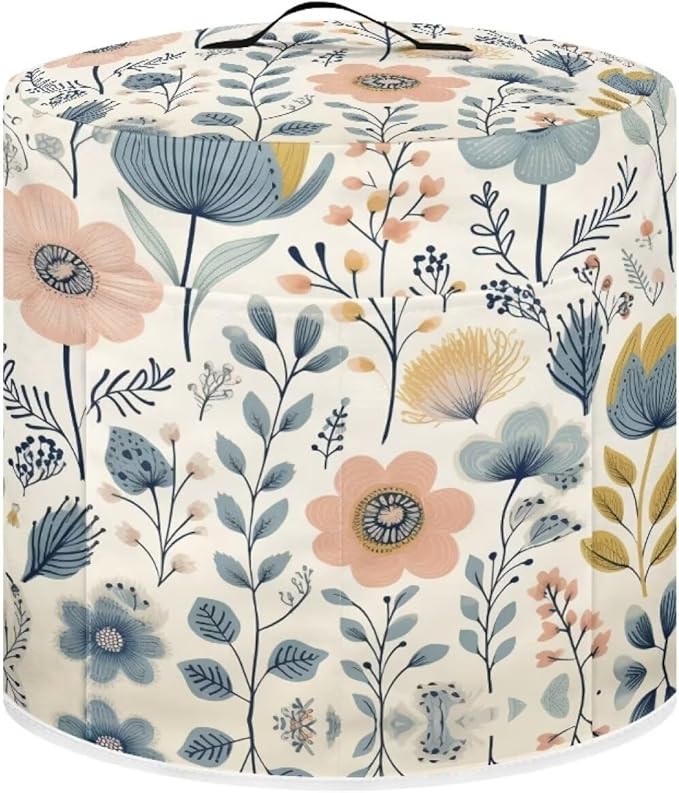 Wildflower Dust Cover Compatible with 6 qt Instant Pot and Extra Accessories, for Electric Pressure Cooker Rice Cooker and Air Fryer Insulated Protector Cover Keep Appliance Clean