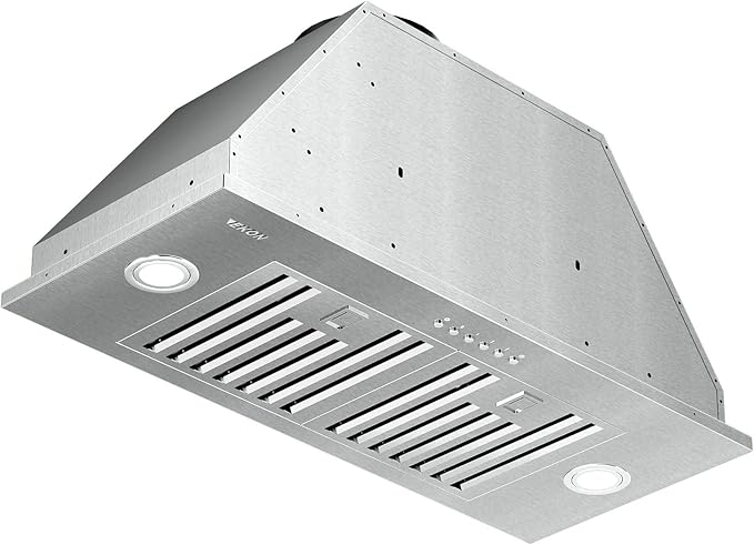 Range Hood Insert, EKON NAB01-36IN 900CFM Built-in Range Hoods Ducted/Ductless with 4 Speeds Soft Touch Panel Control/Dishwasher-safe Filters, Kitchen Hood for Over Kitchen Stove