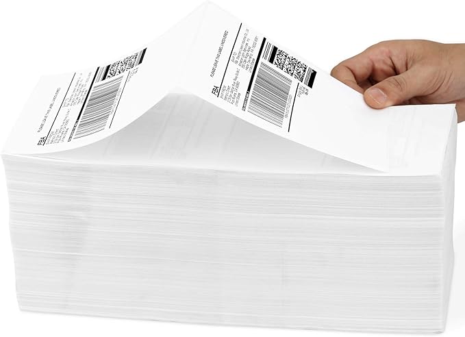 Methdic 4x6 Fold Thermal Direct Shipping Label for UPS USPS 1 Stack (1000 Labels)