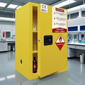 35" H × 23" D × 18" W Safety Storage Flammable Cabinet, Adjustable Shelf Galvanized Steel 3 Point Locker Flammable Storage Cabinet, for Commercial, Industrial and Lab