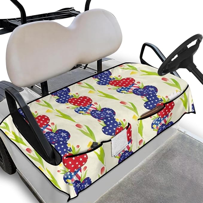 Golf Cart Seat Cover Cushion Designed to Keep Seats Clean and Comfortable, Featuring Waterproof and Breathable Materials