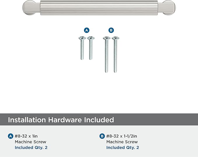 Amerock Ballard 5-1/16 inch (128mm) Center-to-Center Satin Nickel Cabinet Pull, BP37644G10