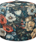 Floral Print Pressure Cooker Cover, Kitchen Appliance Dust Cover, Rice Cooker Protective Cover with Pocket, Suitable for Air Fryer Cover, Toaster Cover, Oven Cover