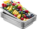 VEVOR Hotel Pans Full Size 2.5 Inch Deep, Steam Table Pans 6 Pack,0.8mm Thick Stainless Steel Hotel Pan Anti Jam Steam Table Pan, for Home, Party, Restaurant, Hotel, Buffet
