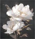senya Dishwasher Magnet Cover Panel for The Front Pure White Flowers Dish Washer Door Sticker