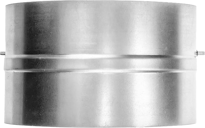 6" Inch Backdraft Damper for Straight or Flex Duct. Bathroom Exhaust Fan. Kitchen Hood Exhaust Fan and Different Dryer Fan Backflow Preventer. Steel Damper with Aluminum Valve Flaps