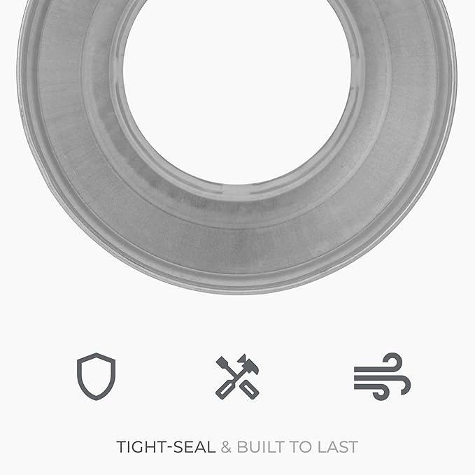 6" to 4" Inch Round Duct Reducer - Male Fit Galvanized Steel Pipe Increaser - Coupling for Round Duct Ventilation Systems - Heating & Cooling
