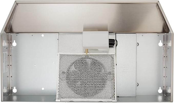 Broan-NuTone F403604 Exhaust Fan for Under Cabinet Two-Speed Four-Way Convertible Range Hood Insert with Light, 36-Inch, Stainless Steel