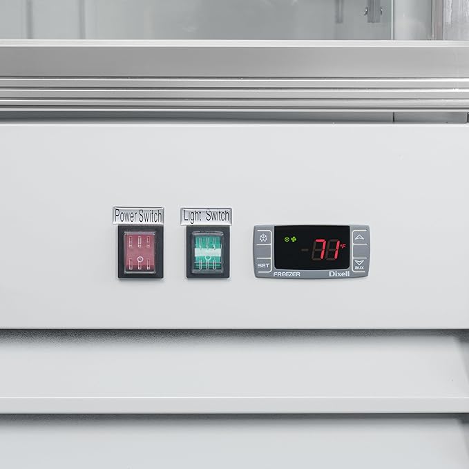 KoolMore 31 in. Commercial One Glass Door Display Upright Freezer Merchandiser in White 23 Cu. Ft. (MDF-1GD-23C-WH)