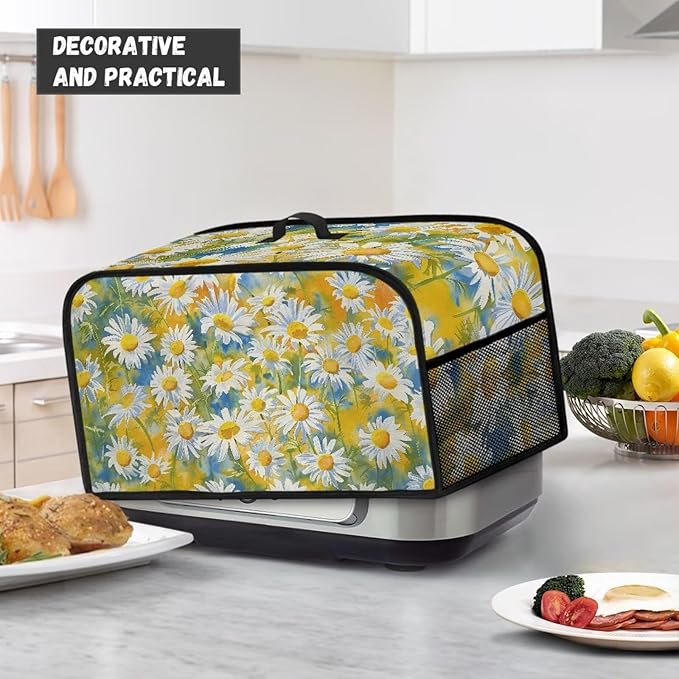 Daisy Slow Cooker Dust Cover Oval 6-8 Qt Dragonfly Crock Pot Cover Fits Most 6-8 Quart Oval Slow Cooker Convenient