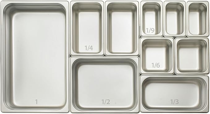 Winco Full Size 6" Deep Metal Food Pan/Steam Table Pan, Perforated, 22 Gauge