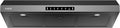 Range Hood 36 Inch Under Cabinet, 900 CFM Dual Centrifugal Motor, 3-Speed Ducted Kitchen Vent, Reusable Filters, Stainless Steel Kitchen Exhaust Fan with LED Lights, Black