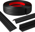 Wall Corner Protector, Peel and Stick Molding Trim Inside & Outside Corner, Self Adhesive Flexible Moulding Caulk Strip for Wall Edge, 1.6'' W x10' L, Black