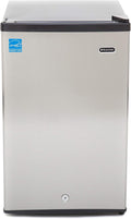 Whynter Upright Freezer with Lock, 3 Cu. Ft. Small Freezer Mini Freezer for Bedrooms, Dorms, Garages, Offices CUF-301SS, Stainless Steel, Energy Star
