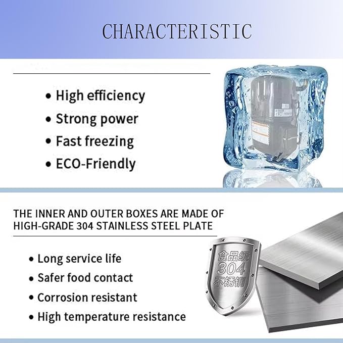 Commercial 10 Trays Blast Chiller,Blast Chiller & Freezer, Chest Freezer,Batch Chiller for Hard ice Cream,Cakes,Chicken,Fish,Sushi Rice in Restaurant,Hotel,School
