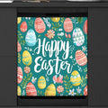 Pretty Easter Eggs Flowers Dishwasher Magnet Cover, Reusable Refrigerator Panel Stickers Microwave Front Door Covers Magnets for Kitchen Home Appliances Holiday Party Decorations 23 X 26 in