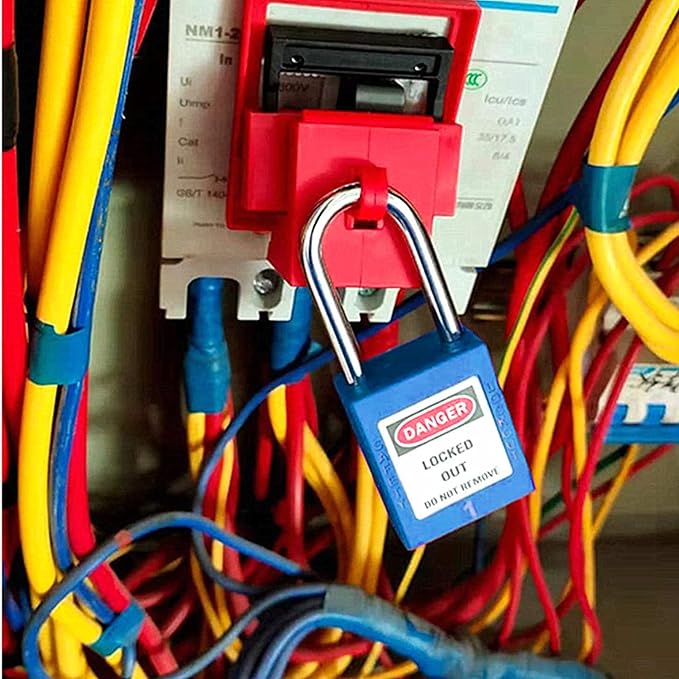 Lockout Tagout Locks, Safety Padlocks, Loto Keyed Differently Lock Out Tag Out Device Plastic with Lockout TagOut Tags