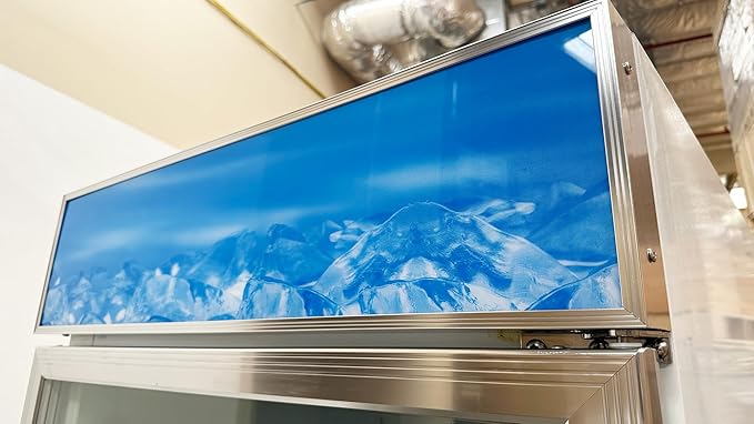 Commercial 1 Glass Door Freezer, ETL Upright Display, 31" W 23 cu.ft. Aluminum Interior, LED Lighting for Shop, Restaurant -10°F~ 0°F