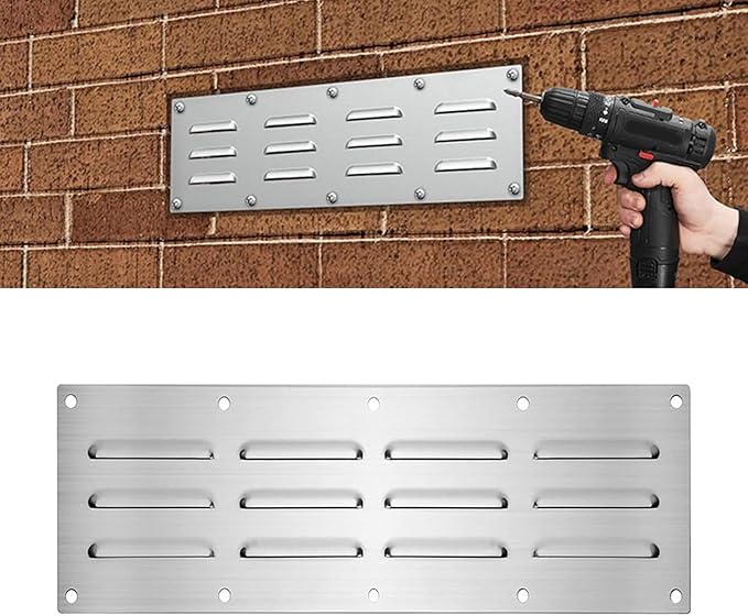 2 Rustless Ventilation Canopies Tall Efficiency Grilles Low Maintenance for Kitchen Bathroom Oxidation Immune Fretwork