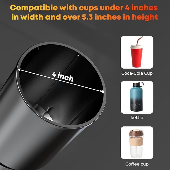 Golf Cart Cup Holder & Propane Heater Holder Universal Adjustable, Fits EZGO, Club Car, Yamaha, Higher Cup Holder for Securely Holds 16 oz Propane Tanks, Golf Cart Heaters & Large Drink Container